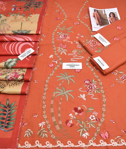 REPUBLIC Dhanak Embroidered 3 PCS