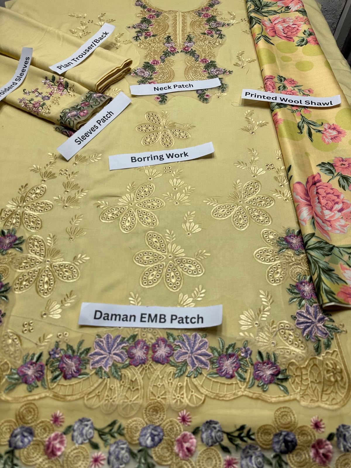 ELAF Dhanak Embroidered 3 pcs