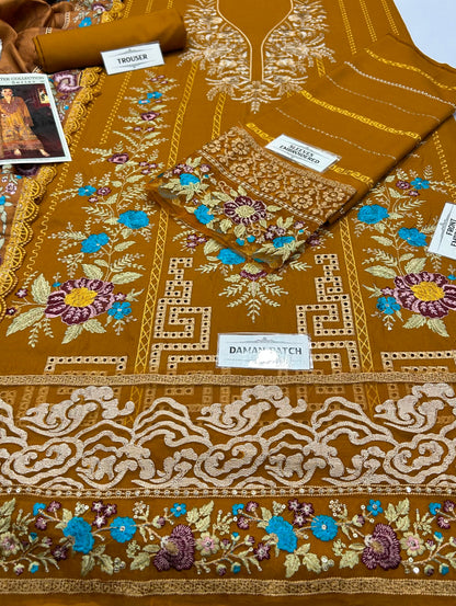 MARIA B  DHANAK  EMBROIDERED 3 PCS