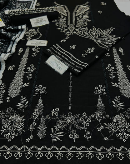 HUSSAIN REHAR  DHANAK  EMBROIDERED 3 PCS