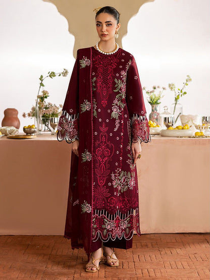 MAHNUR DHANAK   EMBROIDERED 3 PCS