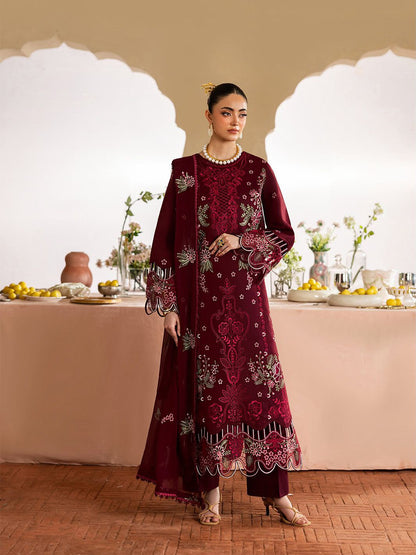 MAHNUR DHANAK   EMBROIDERED 3 PCS