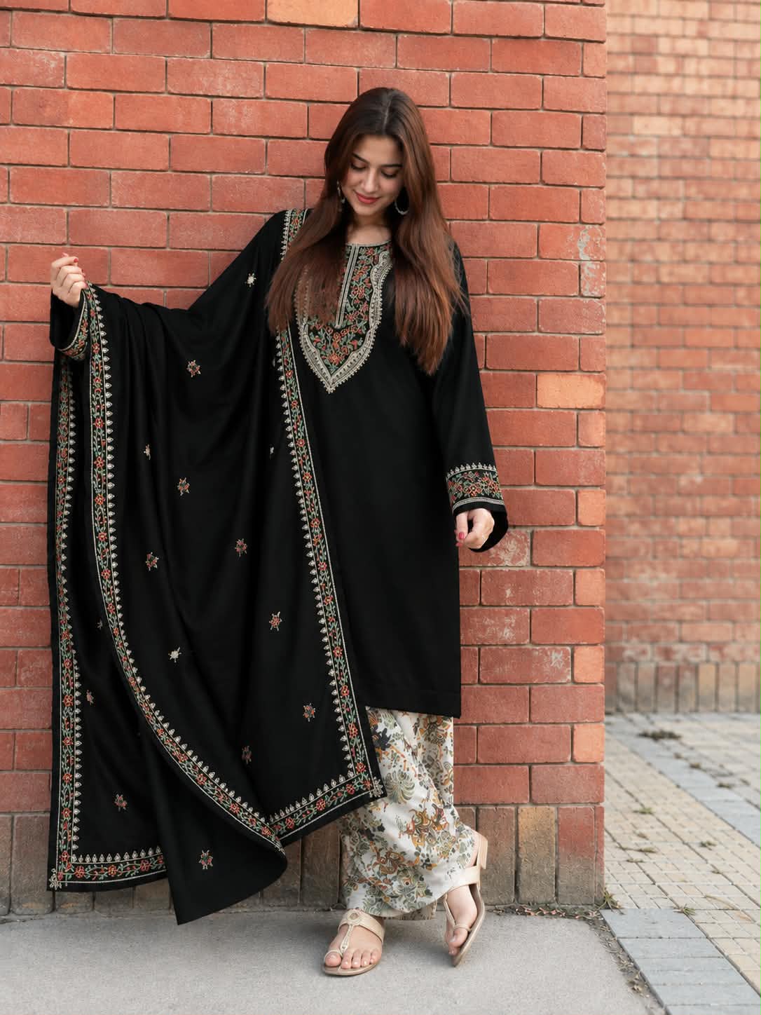 ANEELA Dhanak Embroidered 3 PCS