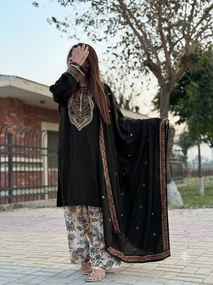 ANEELA Dhanak Embroidered 3 PCS