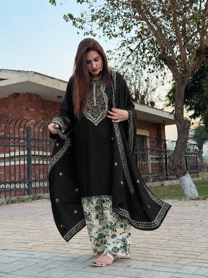 ANEELA Dhanak Embroidered 3 PCS