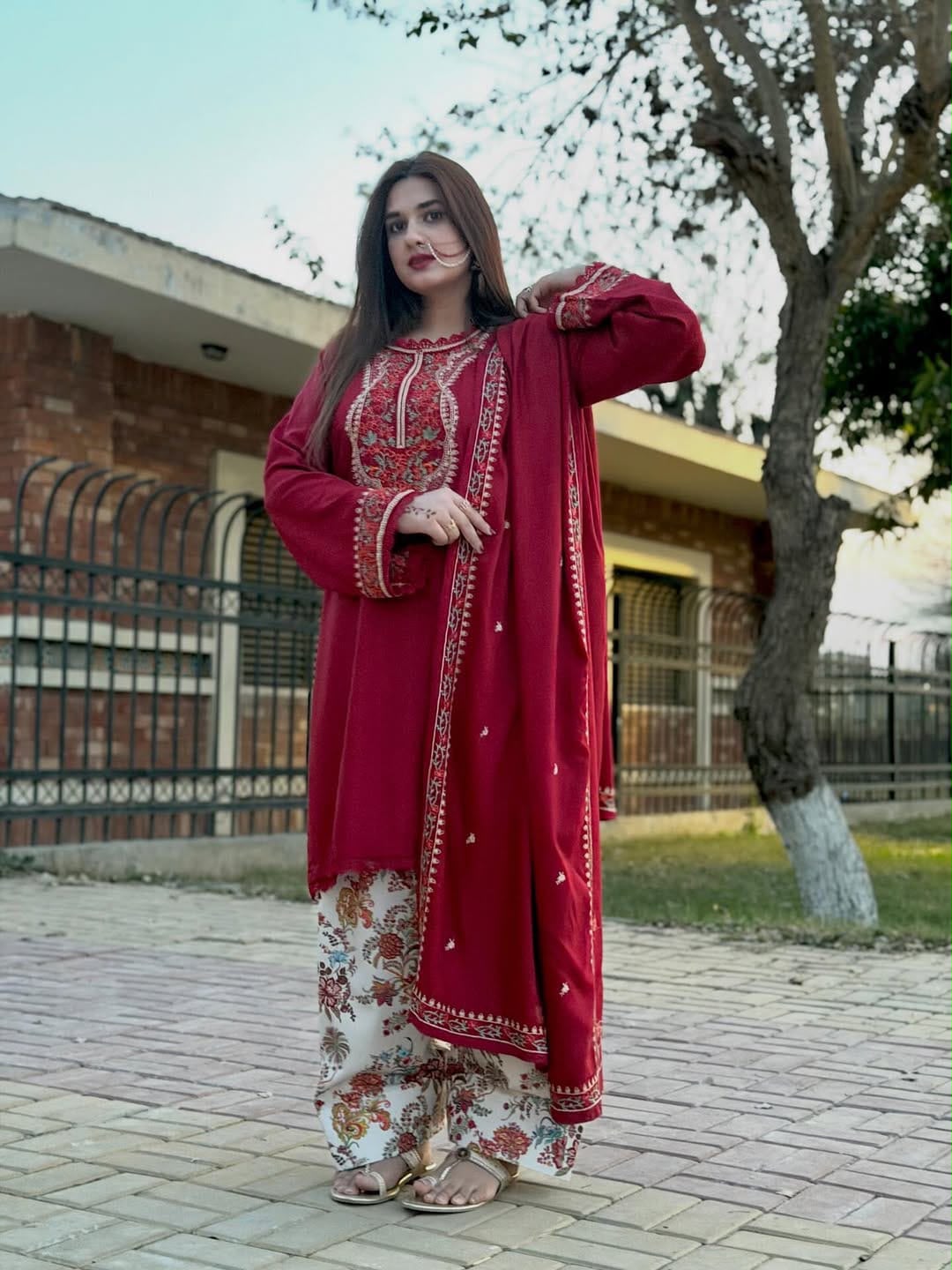 ANEELAS Dhanak Embroidered 3 PCS