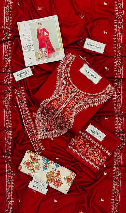 ANEELAS Dhanak Embroidered 3 PCS