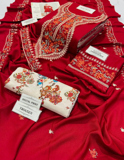 ANEELAS Dhanak Embroidered 3 PCS