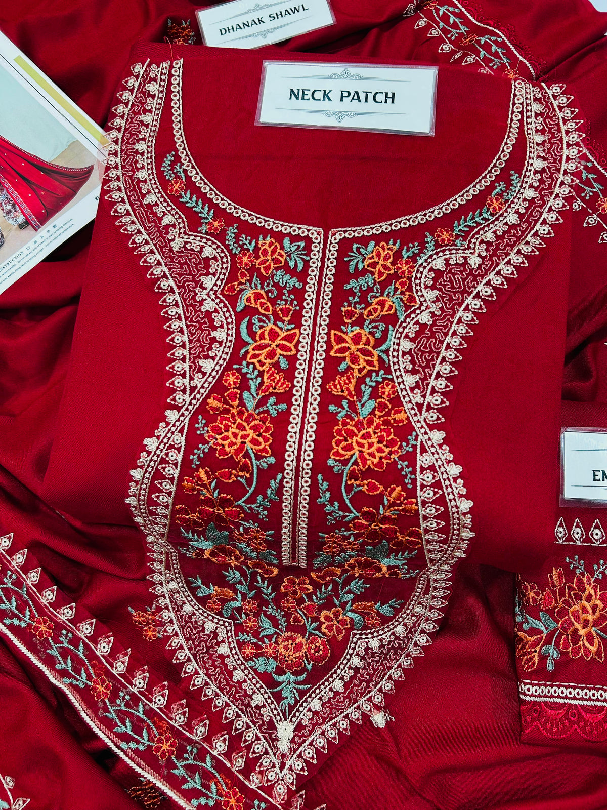 ANEELAS Dhanak Embroidered 3 PCS