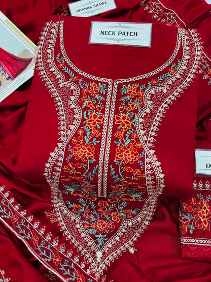 ANEELAS Dhanak Embroidered 3 PCS
