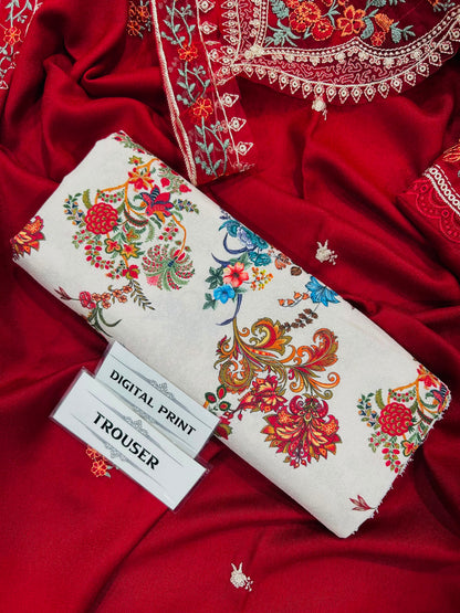ANEELAS Dhanak Embroidered 3 PCS