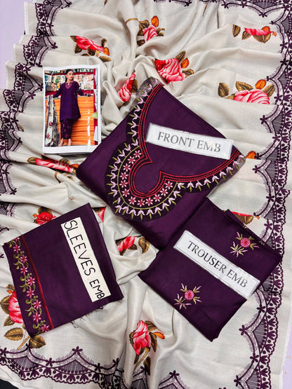 AISLING DHANAK EMBROIDERED 3 PCS