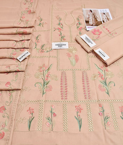 MARYAM HUSSAIN Dhanak Embroidered 3 PCS DZ