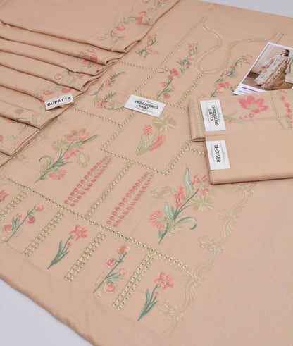 MARYAM HUSSAIN Dhanak Embroidered 3 PCS DZ