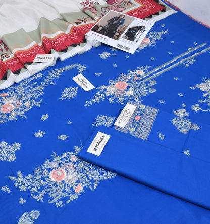 COCO BY Zarashahjahan Dhanak Embroidered 3 pcs DZ