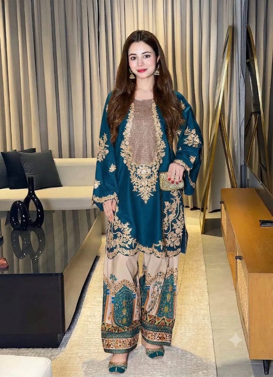 ETHNIC 2-PIECE SILK Embroidered