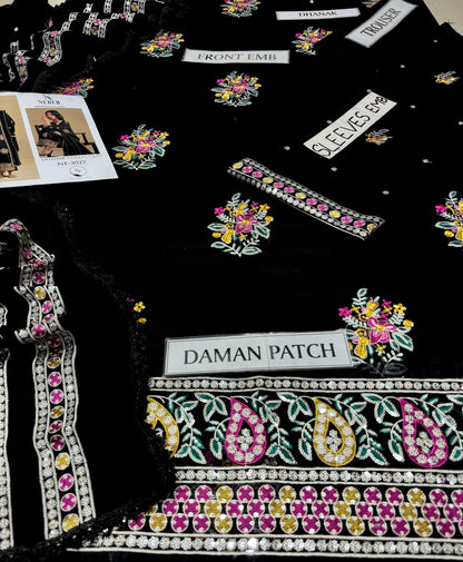 NUREH Dhanak Embroidered 3 PCS