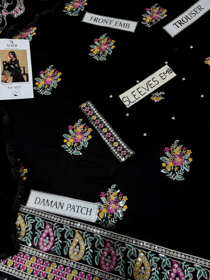 NUREH Dhanak Embroidered 3 PCS