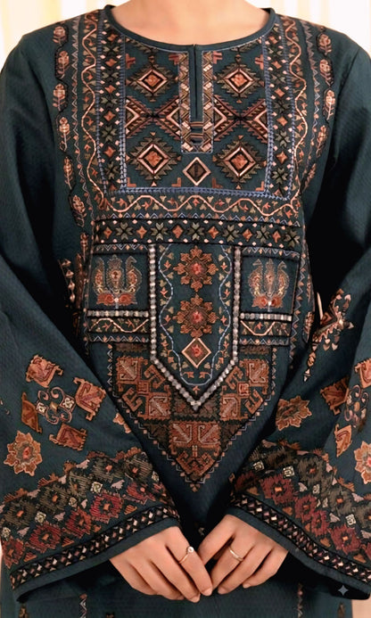 SAPPHIRE Dhanak Embroidered 3 PCS