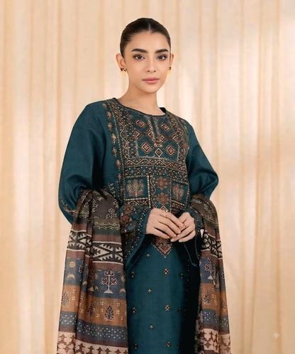 SAPPHIRE Dhanak Embroidered 3 PCS
