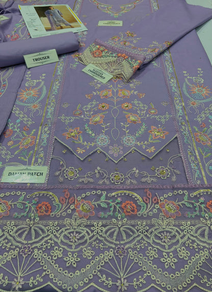 LAAM DHANAK EMBROIDERED 3PCS