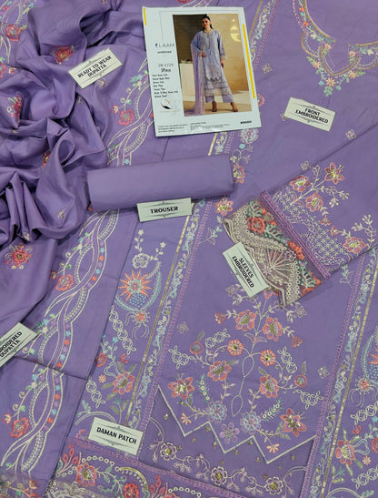 LAAM DHANAK EMBROIDERED 3PCS
