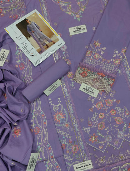 LAAM DHANAK EMBROIDERED 3PCS