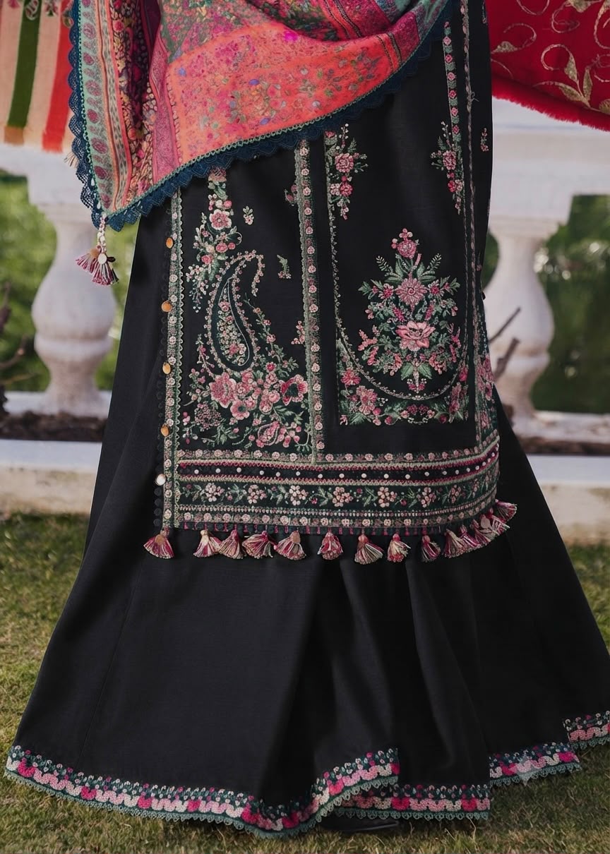 HUSSAIN REHAR DHANAK EMBROIDERED 3PCS