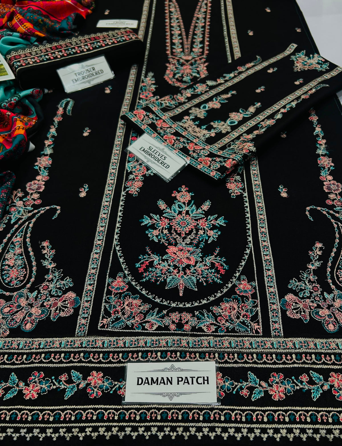 HUSSAIN REHAR DHANAK EMBROIDERED 3PCS