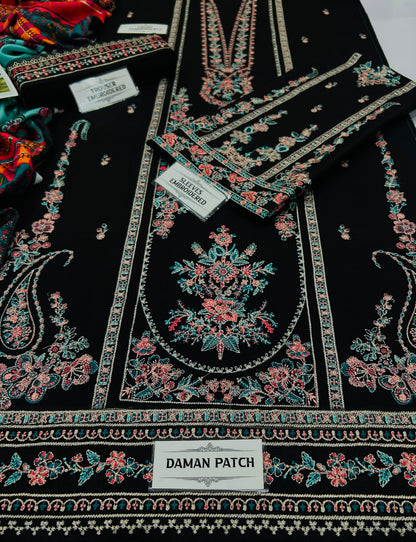 HUSSAIN REHAR DHANAK EMBROIDERED 3PCS