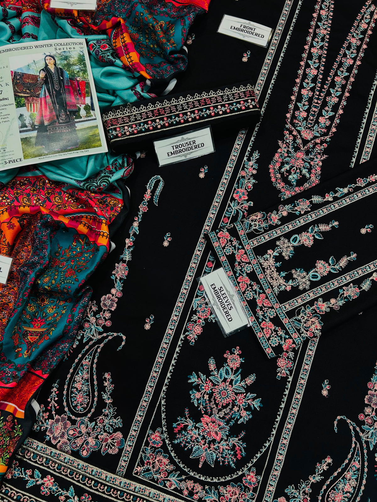 HUSSAIN REHAR DHANAK EMBROIDERED 3PCS