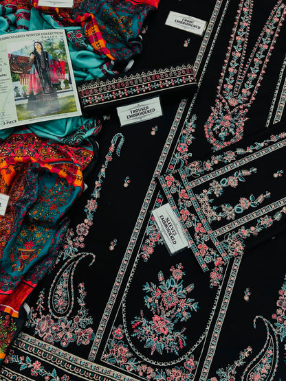 HUSSAIN REHAR DHANAK EMBROIDERED 3PCS