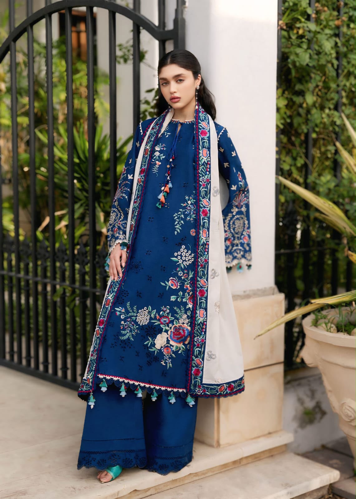 HUSSAIN REHAR DHANAK EMBROIDERED 3PCS