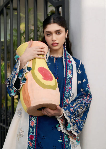 HUSSAIN REHAR DHANAK EMBROIDERED 3PCS