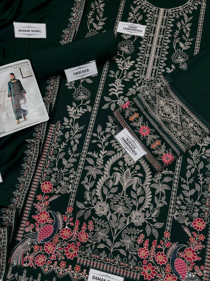 MARIA B DHANAK EMBOEIDERED 3PCS