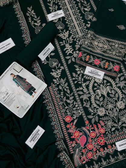 MARIA B DHANAK EMBOEIDERED 3PCS