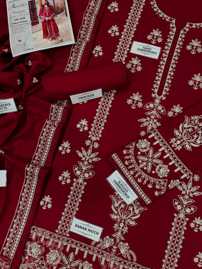 ANEELAS DHANAK  EMBROIDERED 3PCS