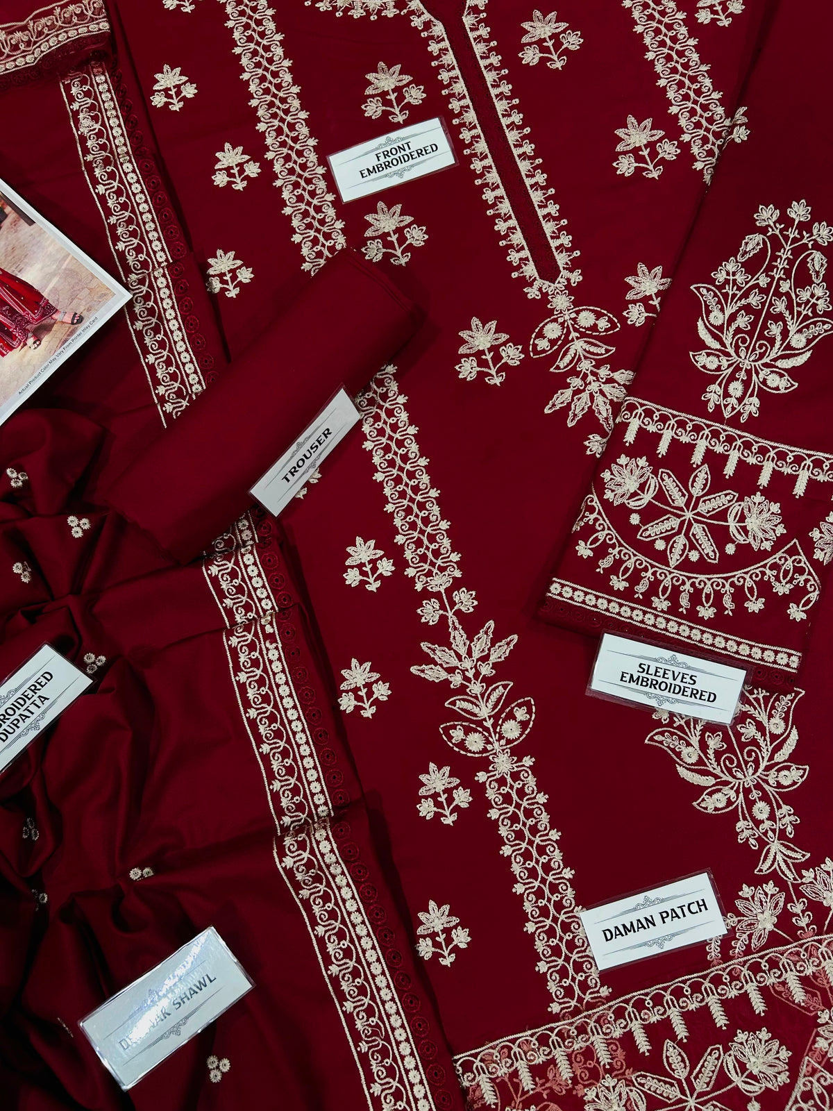 ANEELAS DHANAK  EMBROIDERED 3PCS
