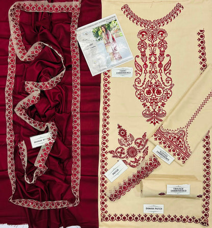 BAROQUE PREMIUM  DHANAK EMBROIDERED