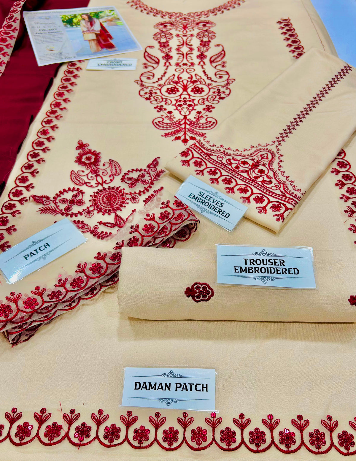 BAROQUE PREMIUM  DHANAK EMBROIDERED