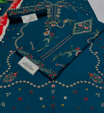 HUSSAIN REHAR DHANAK EMBROIDERED 3PCS