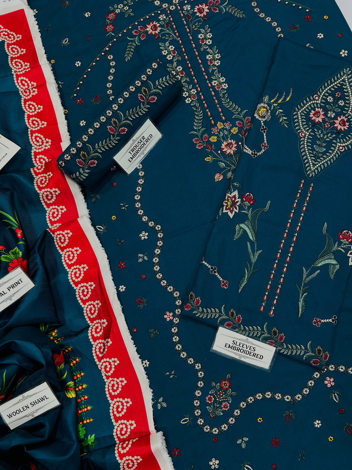 HUSSAIN REHAR DHANAK EMBROIDERED 3PCS