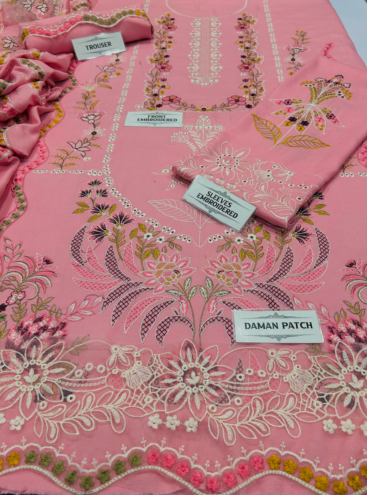 ANEELAS  DHANAK EMBROIDERED 3PCS