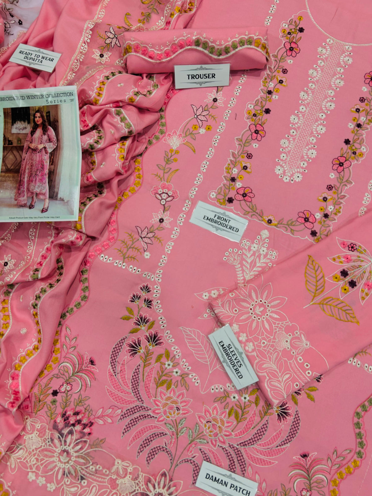 ANEELAS  DHANAK EMBROIDERED 3PCS
