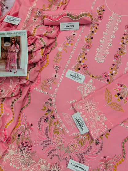 ANEELAS  DHANAK EMBROIDERED 3PCS
