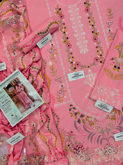 ANEELAS  DHANAK EMBROIDERED 3PCS