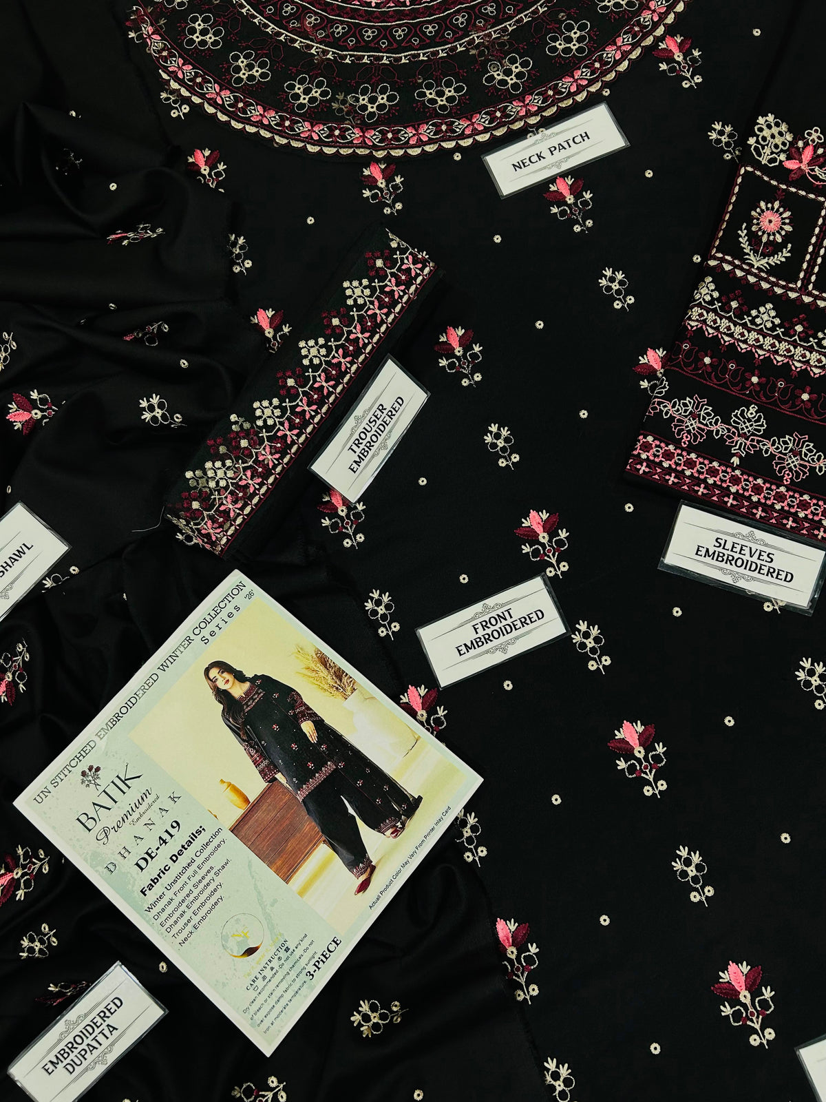 BATIK DHANAK EMBROIDERED 3 PCS