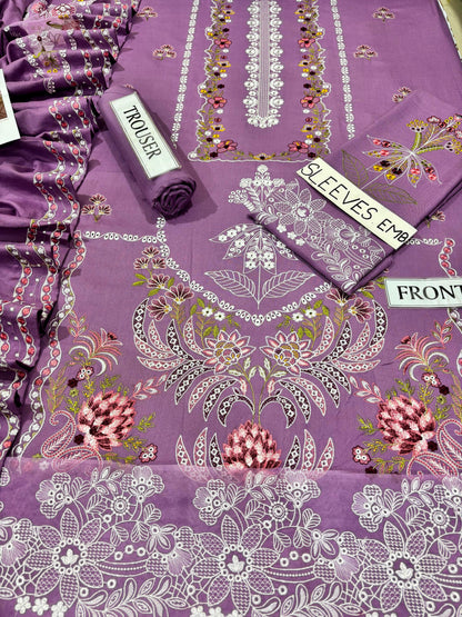 ANEELA’S DHANAK EMBROIDERED 3PCS