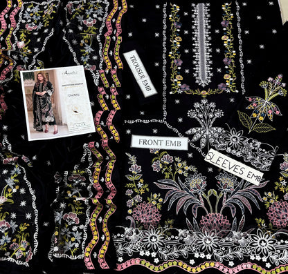 ANEELA’S DHANAK EMBROIDERED 3PCS