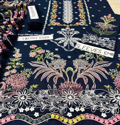 ANEELA’S DHANAK EMBROIDERED 3PCS
